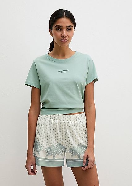 Marc O'Polo Pyjamaoberteil Mix N Match Cotton mit Rundhalsausschnitt, kurze günstig online kaufen