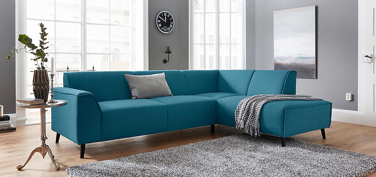 DOMO collection Ecksofa "Amora, inklusive komfortablem Federkern für mehr S günstig online kaufen