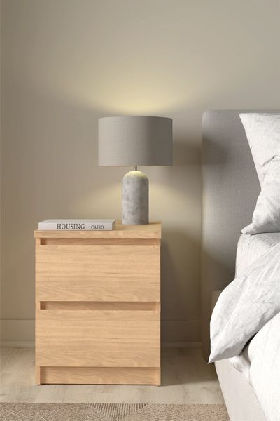 INOSIGN Nachttisch "Naia" Eleganter Nachttisch mit 2 Schubladen günstig online kaufen