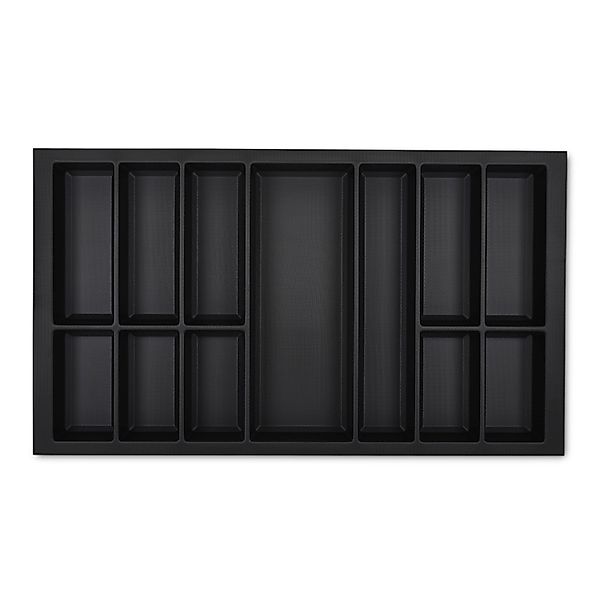 SOTECH Orga-Box VII Besteckeinsatz Schwarz 900 mm Höhe 50,5 mm mit Softtouc günstig online kaufen