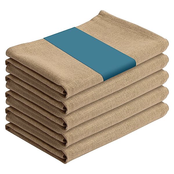 JEMIDI Saunatuch 5er Set Geschirrtücher aus Baumwolle - 5x Geschirrhandtüch günstig online kaufen