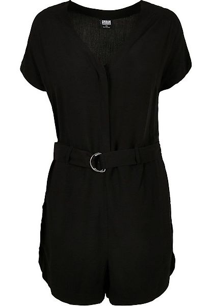 URBAN CLASSICS Jumpsuit Urban Classics Damen Ladies Short Viscose Belt Jump günstig online kaufen