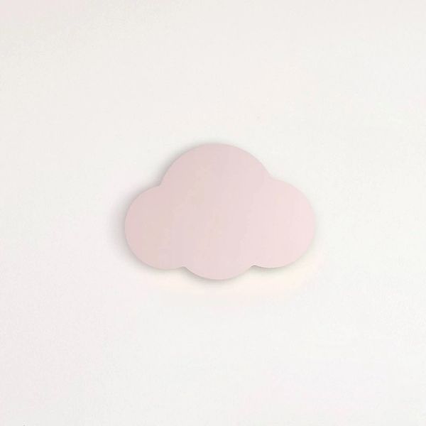 Wandleuchte Cloud, rosa, 38 cm breit, Metall, Wolke, G9 günstig online kaufen