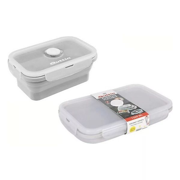 Rechteckige Lunchbox Mit Deckel Quttin Biegsam 1200 Ml (22 X 14 Cm) günstig online kaufen