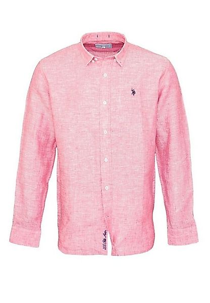 U.S. Polo Assn Langarmhemd Shirt Leinenhemd Button Down Linenshirt günstig online kaufen