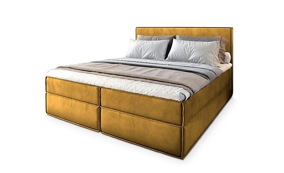 MASSENO Boxbett mit Bettkasten Pellio ¦ gelb ¦ Maße (cm): B: 160 H: 98 Bett günstig online kaufen