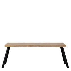 Küchentisch aus Mangobaum Massivholz Stahl günstig online kaufen