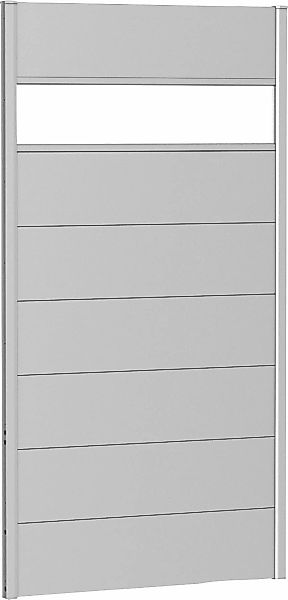 Biohort Sichtschutzelement 7 Metall-Paneele, 1 Acrylglas-Paneel und 2 Schie günstig online kaufen