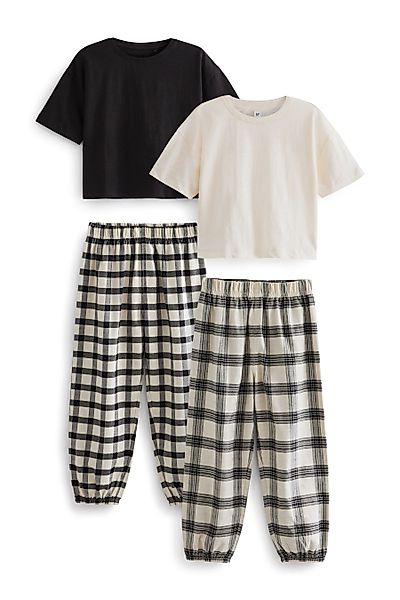 Next Pyjama Karierte Pyjamas aus Webstoff günstig online kaufen