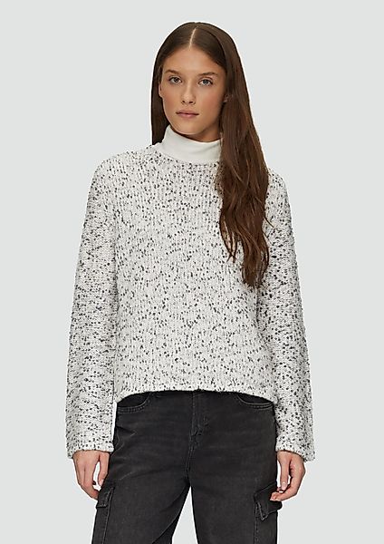 s.Oliver Strickpullover Melierter Strickpullover mit weiten günstig online kaufen