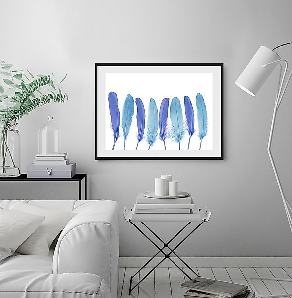 queence Bild »Bello«, Federn, gerahmt, Federn günstig online kaufen
