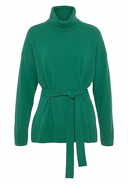 United Colors of Benetton Strickpullover, (2 tlg., mit Bindegürtel), mit Ta günstig online kaufen