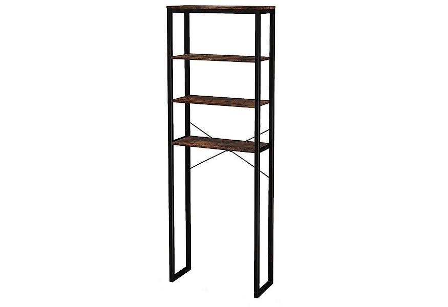 KOMFOTTEU Badregal, 4-stöckiger Badezimmerregal Toilettenregal günstig online kaufen