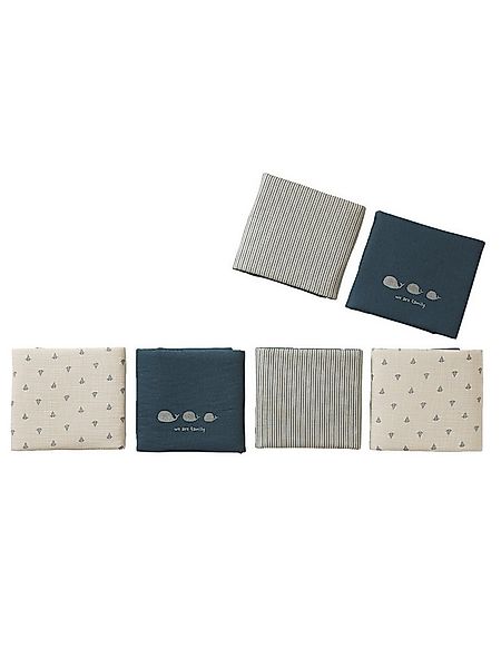 vertbaudet Bettumrandung Baby Bettumrandung/Laufgitter-Polster NAVY SEA günstig online kaufen