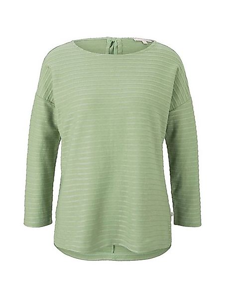 TOM TAILOR Longsleeve Langarmshirt 7/8 Arm Shirt Rundhals günstig online kaufen