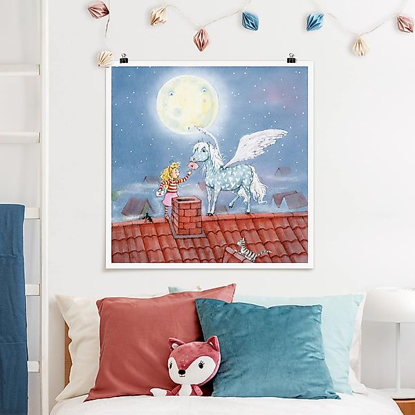 Poster - Quadrat Maries Zauberpony günstig online kaufen