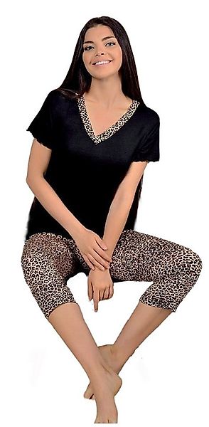 Vienetta Capri-Pyjama DamenPyjama Animalprint (2 tlg) Modisches Design günstig online kaufen