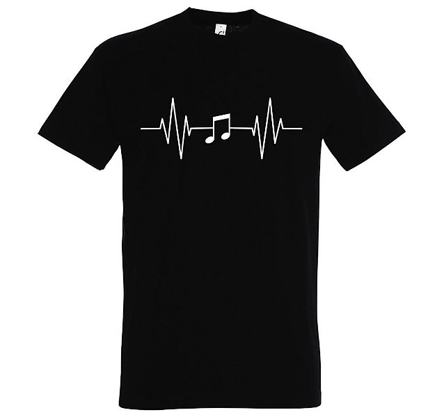 Youth Designz T-Shirt Heartbeat Musik Note Herren Shirt mit Music Frontprin günstig online kaufen