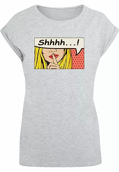 Merchcode T-Shirt "Merchcode Damen Ladies Silent Sign Comic Extended Should günstig online kaufen