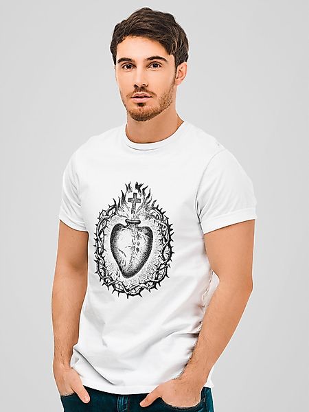 Vive Maria Holy Heart Herren T-Shirt weiss günstig online kaufen