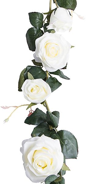 Kunstblume Rosengirlande Dijon Rose, Botanic-Haus, Höhe 10 cm günstig online kaufen