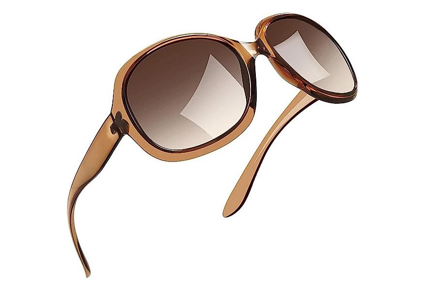 LuxusKollektion Retrosonnenbrille Sonnenbrille Damen Oversized B04-braun He günstig online kaufen