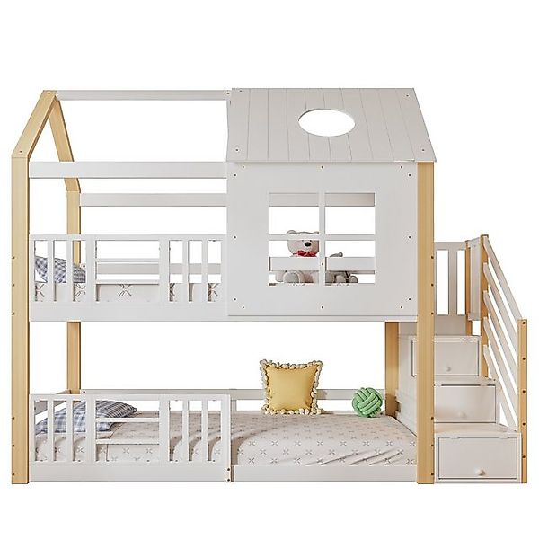 Gotagee Etagenbett Kinderhochbett Multifunktionsbett Schlafzimmerbett Hochb günstig online kaufen