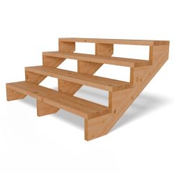 Gartenwelt Riegelsberger Außentreppe Terrassentreppe aus Lärche günstig online kaufen