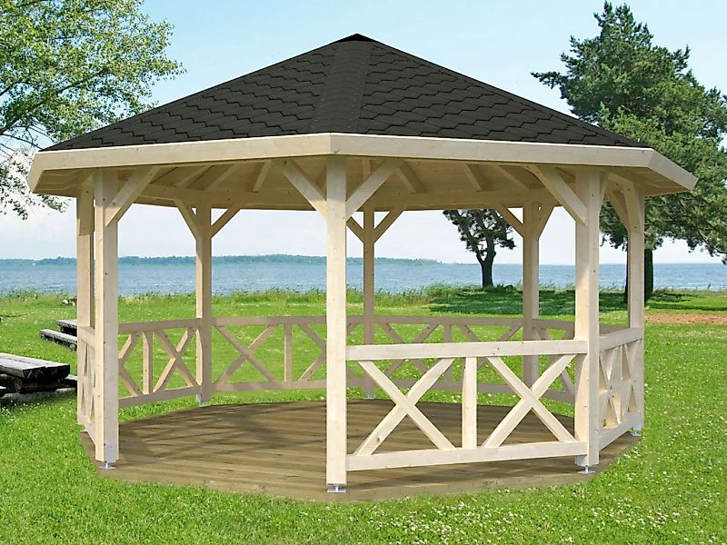 Palmako Holzpavillon "Betty", BxT: 551x551 cm, naturbelassen günstig online kaufen