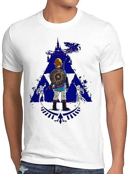 style3 Print-Shirt Herren T-Shirt Breath Link Blue hyrule gamer günstig online kaufen