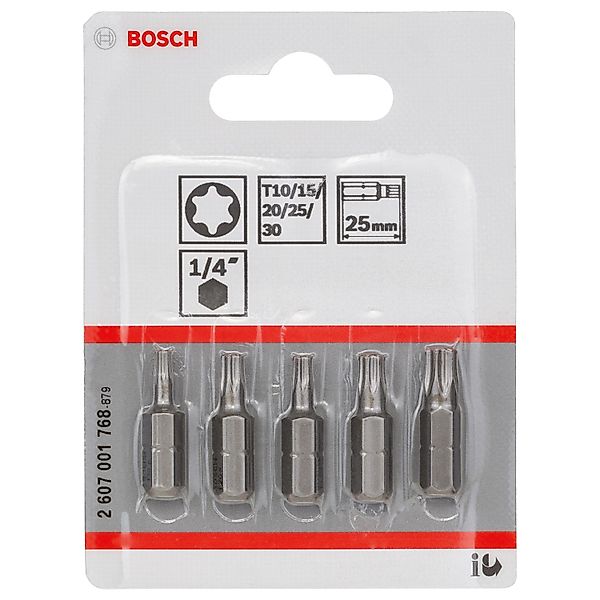 Bosch Schrauberbit Extra Hard Multipack T10-30 25 mm 5-tlg. günstig online kaufen