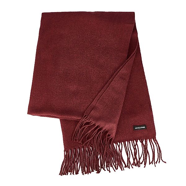 Jack&Jones Schal mit Fransen Farbe weinrot Größe: One Size günstig online kaufen