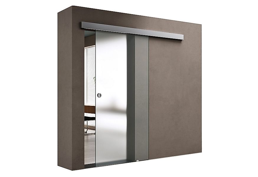 doporro Glasschiebetür komplettset Softclose Zimmertür glas 8mm ESG Nano Am günstig online kaufen