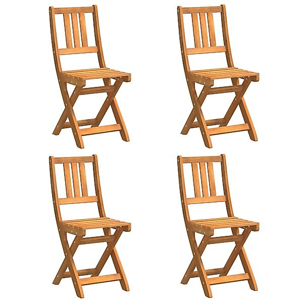 vidaXL Faltbare Gartenstühle 4 Stk 36x46x86 cm Massivholz Akazie 3324840 günstig online kaufen