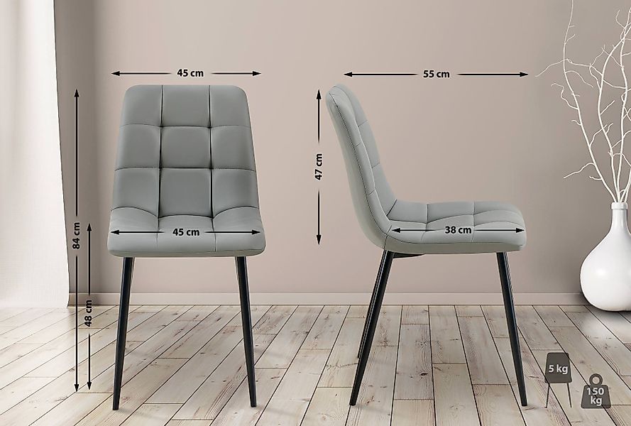 CLP Esszimmerstuhl Antibes (4er Set, 4 günstig online kaufen