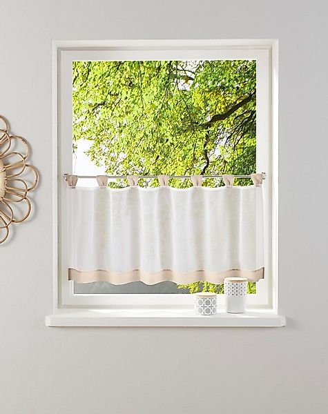 my home Scheibengardine Bitola (1 St), Schlaufen, transparent, Voile, Ferti günstig online kaufen