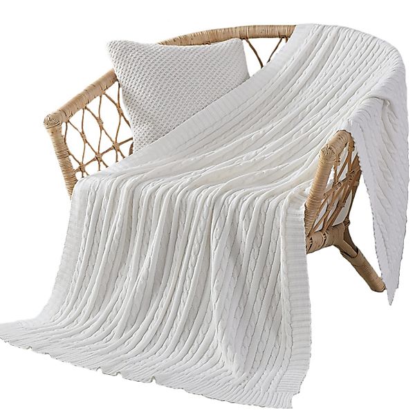 Einschlagdecke Weiche gestrickte Wolldecke, Sofadecke, Schlafdecke, günstig online kaufen