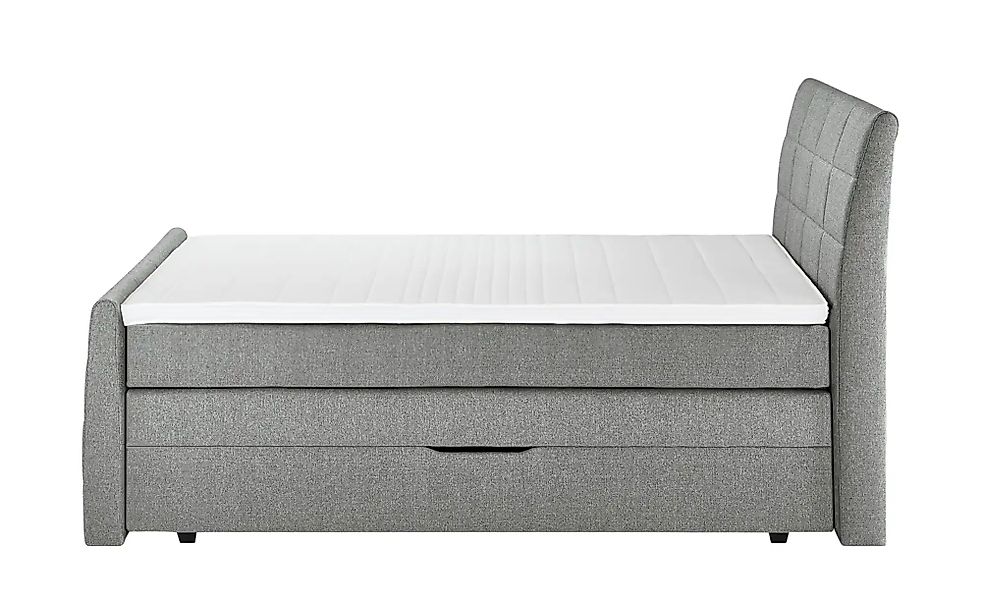 Boxspringbett mit praktischem Bettkasten Baron ¦ grau ¦ Maße (cm): B: 188 H günstig online kaufen