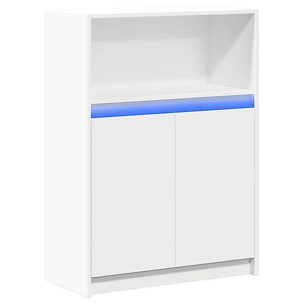 vidaXL Sideboard mit LED Weiß 72x34x100 cm Holzwerkstoff 852159 günstig online kaufen