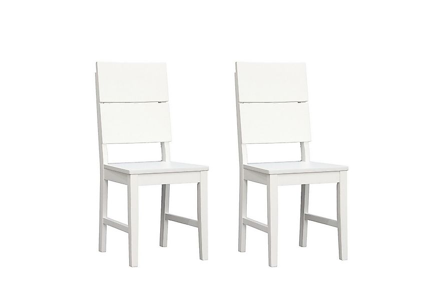 Woodroom Holzstuhl Kota (2er-Set aus massiven Heveaholz, lackiert), moderne günstig online kaufen