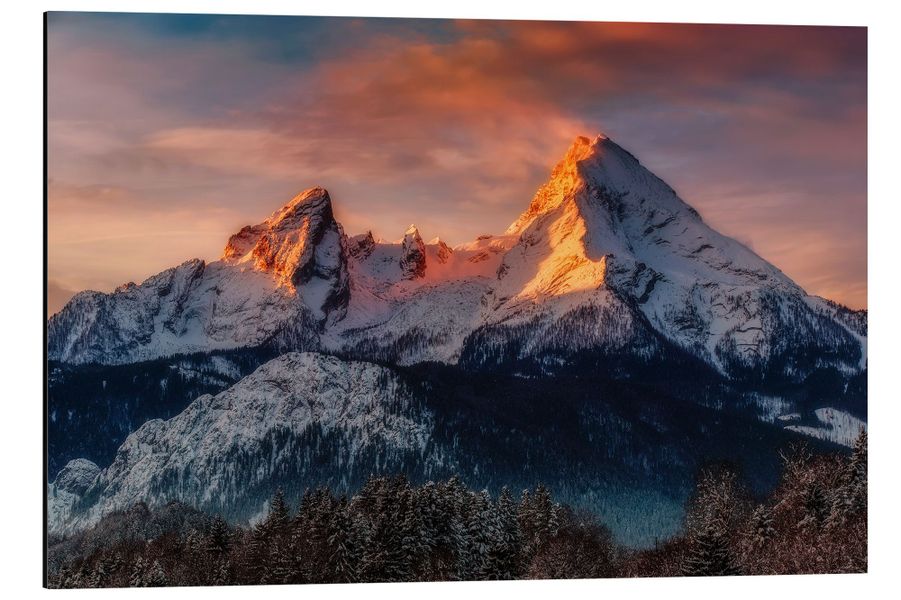 Posterlounge Poster Dieter Meyrl, Alpenglühen am günstig online kaufen