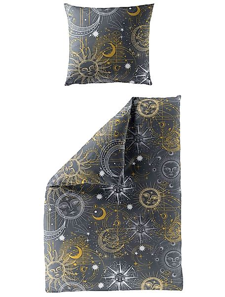 JACK Bettwäsche 135x200cm Sonne Mond Sterne günstig online kaufen
