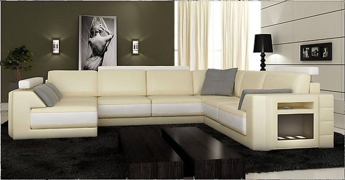 JVmoebel Ecksofa Designersofa Ecksofa Couch Ledersofa Polster Sitz Eck Garn günstig online kaufen