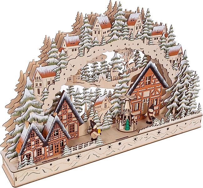 Myflair Möbel & Accessoires LED Schwibbogen "Weihnachtsdeko", aus Holz, mit günstig online kaufen
