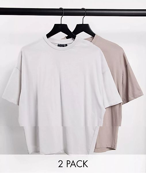 ASOS DESIGN – Oversize-T-Shirt aus Bio-Baumwolle mit Rundhalsausschnitt im günstig online kaufen