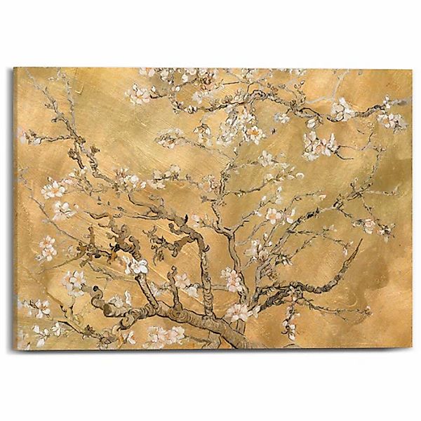Reinders! Leinwandbild »Van Gogh - almondblossom«, Wohnzimmer - Gold - Lein günstig online kaufen