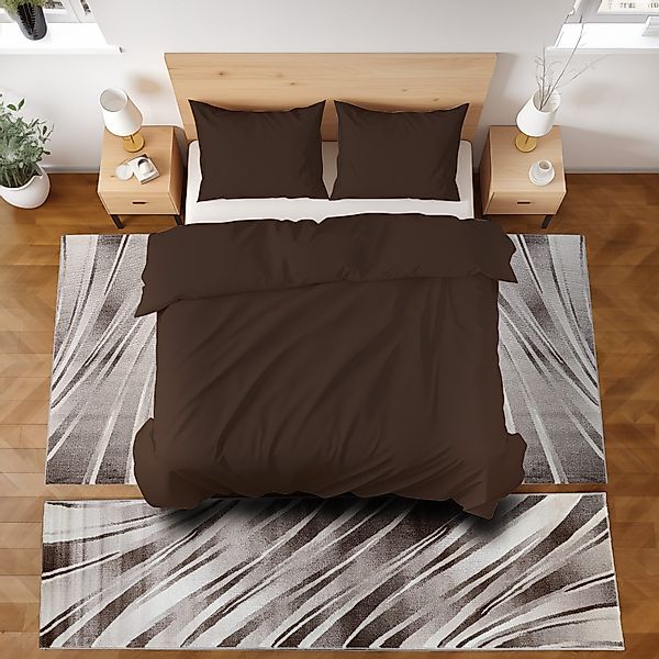 SIMPEX24 Kurzflor-Bettumrandung Abstrakt Wellen Design, Höhe günstig online kaufen