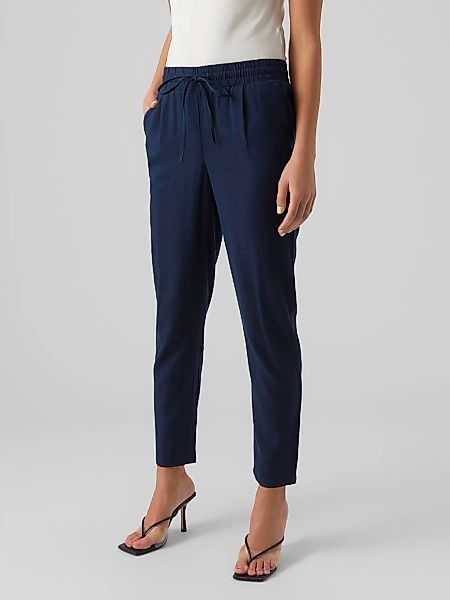 Vero Moda Schlupfhose "VMJESMILO MW ANKLE PANTS WVN NOOS" mit Leinen, elast günstig online kaufen