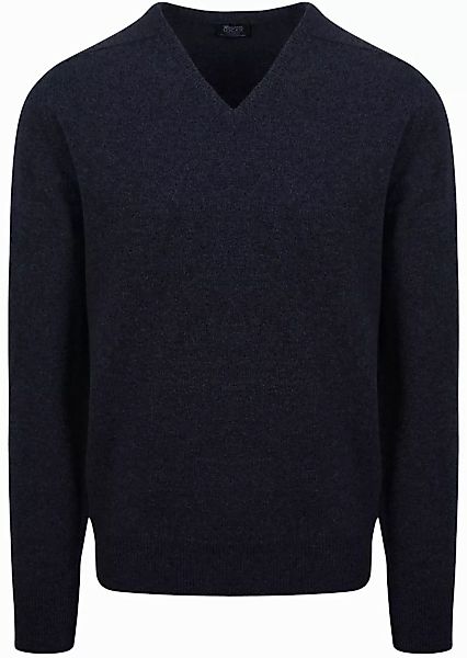 William Lockie Pullover Lambswool V Midnight Navy - Größe XXL günstig online kaufen