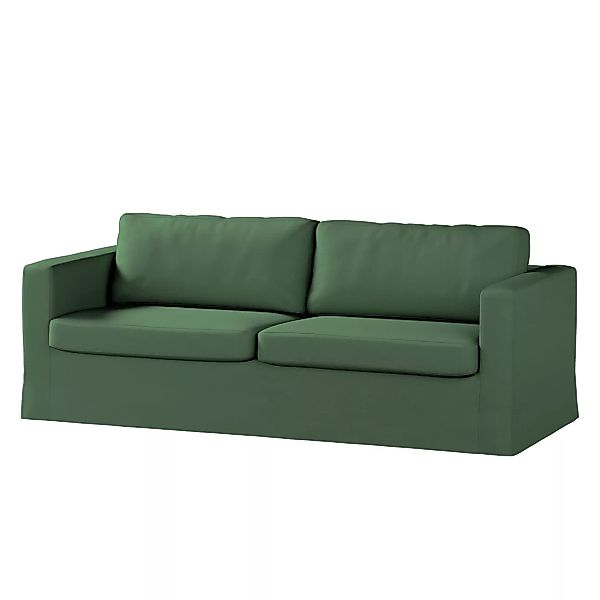 Bezug für Karlstad 3-Sitzer Sofa nicht ausklappbar, lang, waldgrün, Bezug f günstig online kaufen